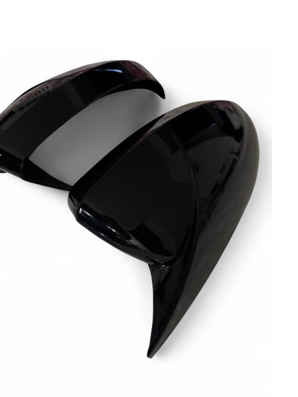 Glossy Black Shark Fin Side Mirror Covers
